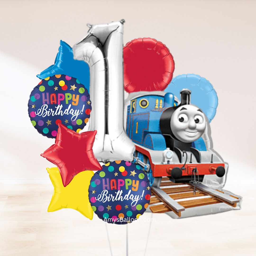 Thomas the Tank Engine Birthday Balloon Bouquet