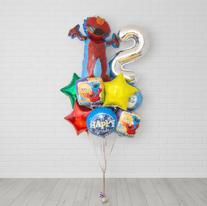 Elmo / Sesame Street & Number Birthday Bouquet