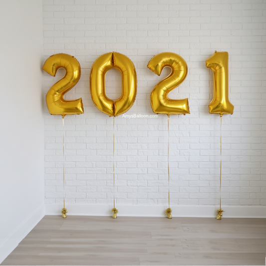 Four Number Balloons Set