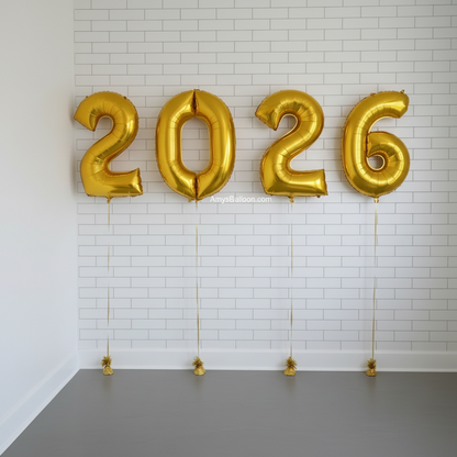 Four Number Balloons Set