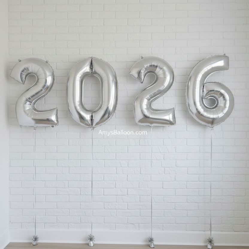 Four Number Balloons Set