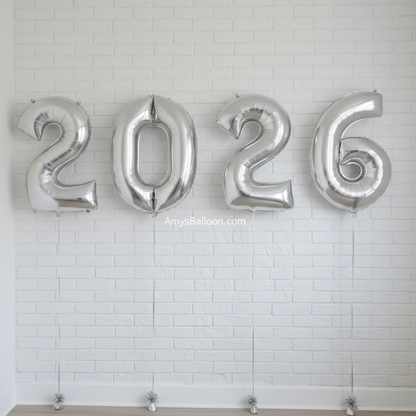 Four Number Balloons Set