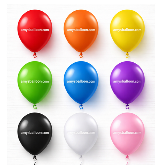 12" SOLID COLOR LATEX LOOSE BALLOONS