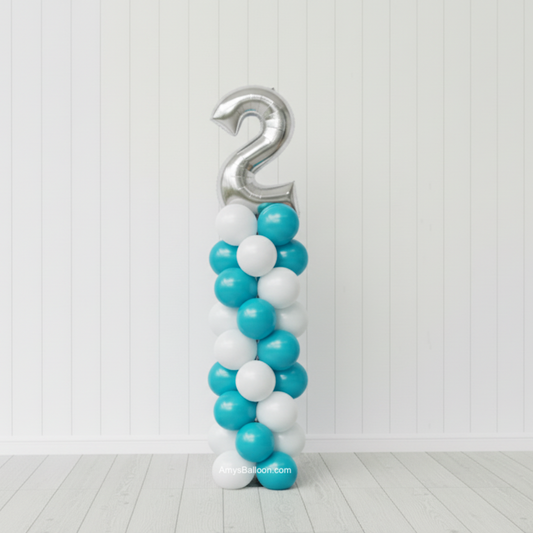 Number Balloon Topper Column