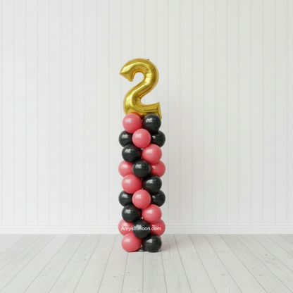 Number Balloon Topper Column
