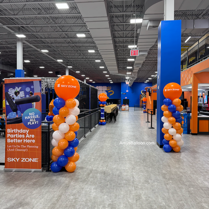 Custom Topper Spiral Balloon Indoor Column
