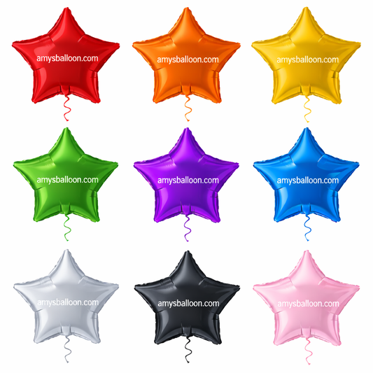 18" STAR MYLAR LOOSE BALLOONS