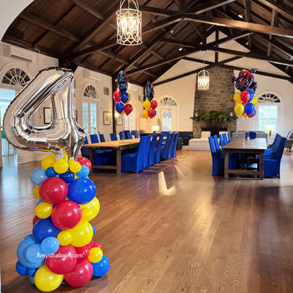 Number Balloon Tower