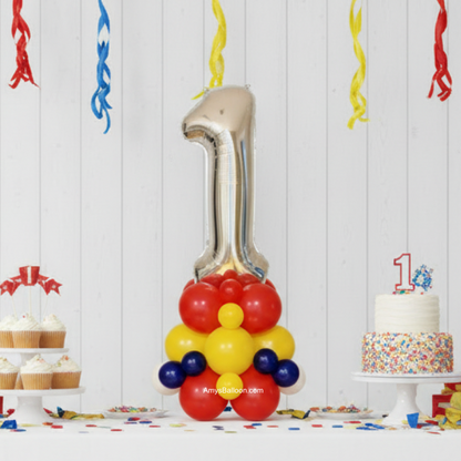 Number Balloon Table Top Tower