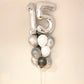 Two Numbers and Latex Balloons Bouquet
