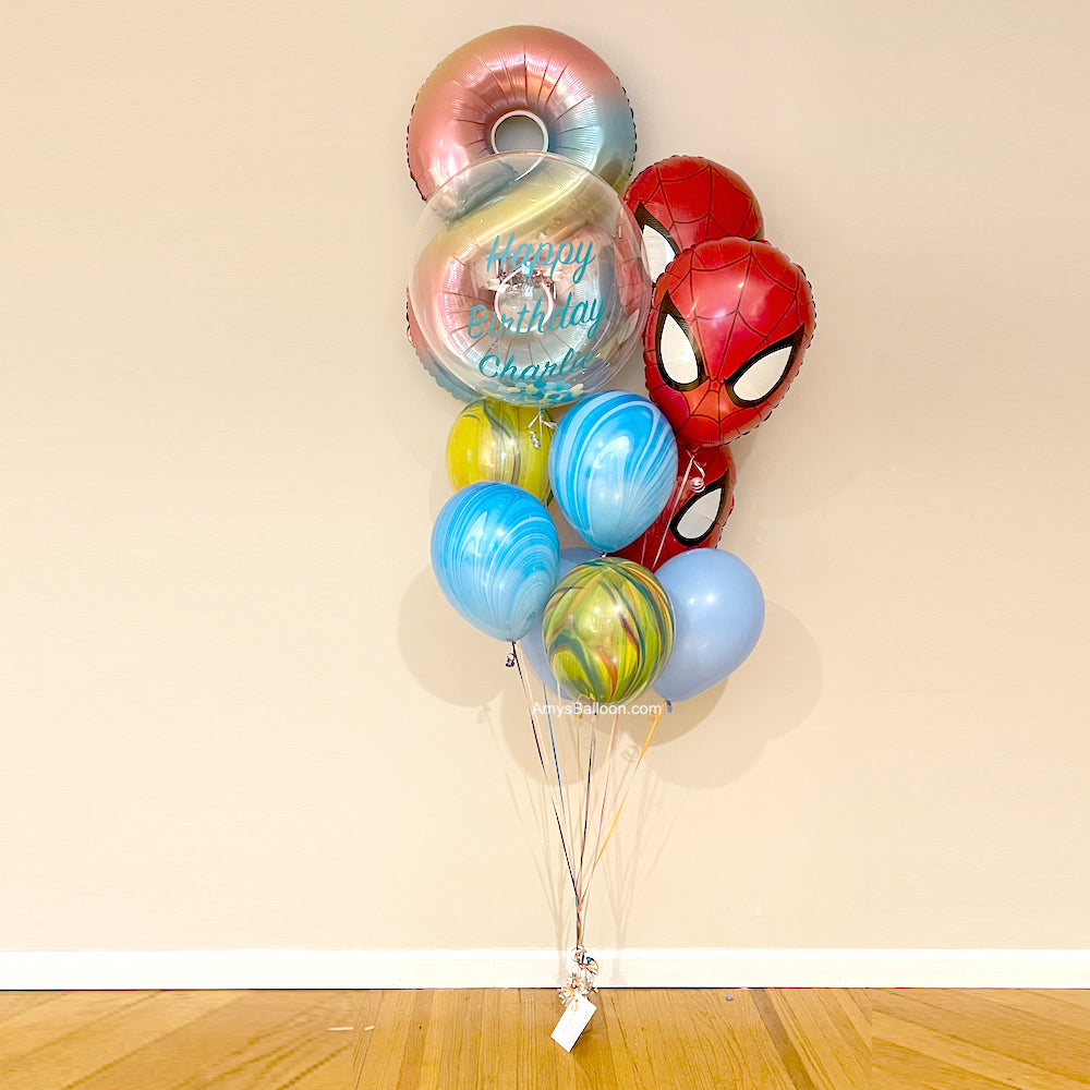 Spider-Man Mask Balloon Bouquet
