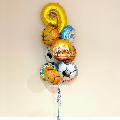 Number and Sports Theme Bouquet