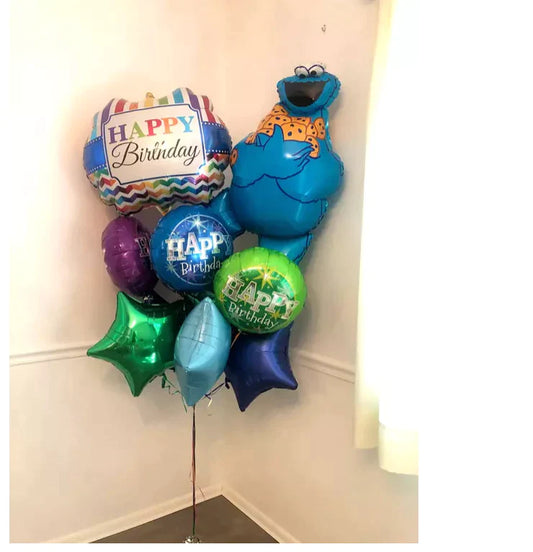 Cookie Monster Birthday Bouquet