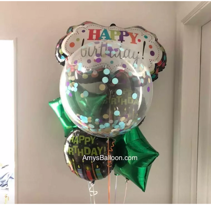 Confetti Balloon Birthday Bouquet