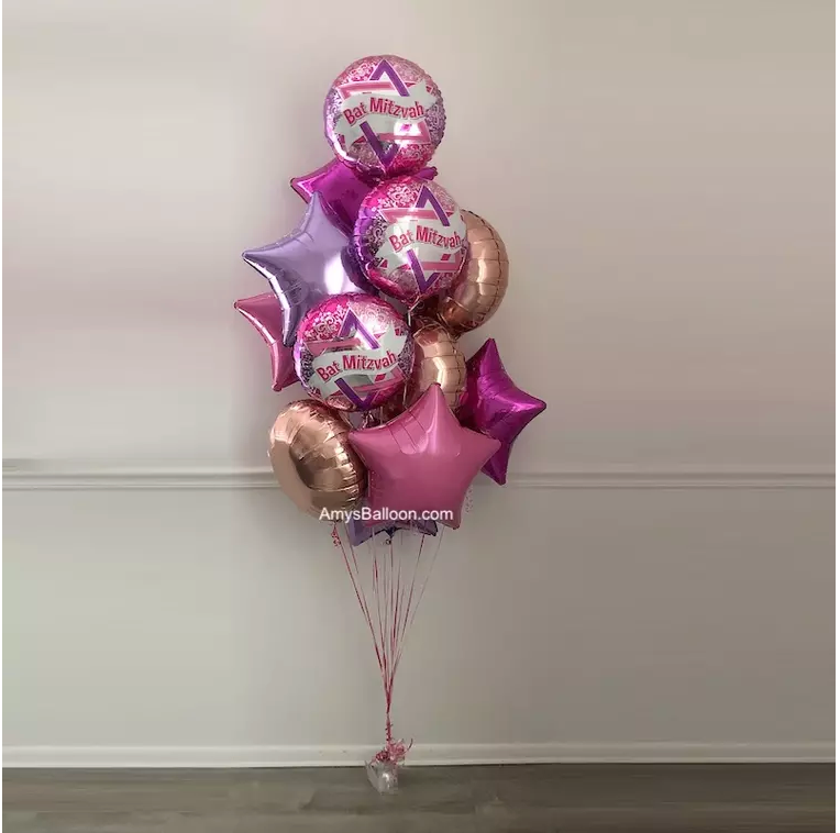 Bat Mitzvah Balloons Bouquet