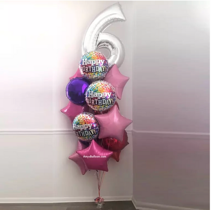 One Big Number Birthday Bouquet