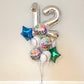 Two Numbers with Ball Theme Birthday Bouquet