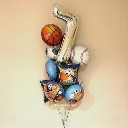 Number and Sports Theme Bouquet