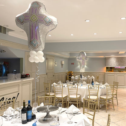 Big Cross Balloon Centerpiece