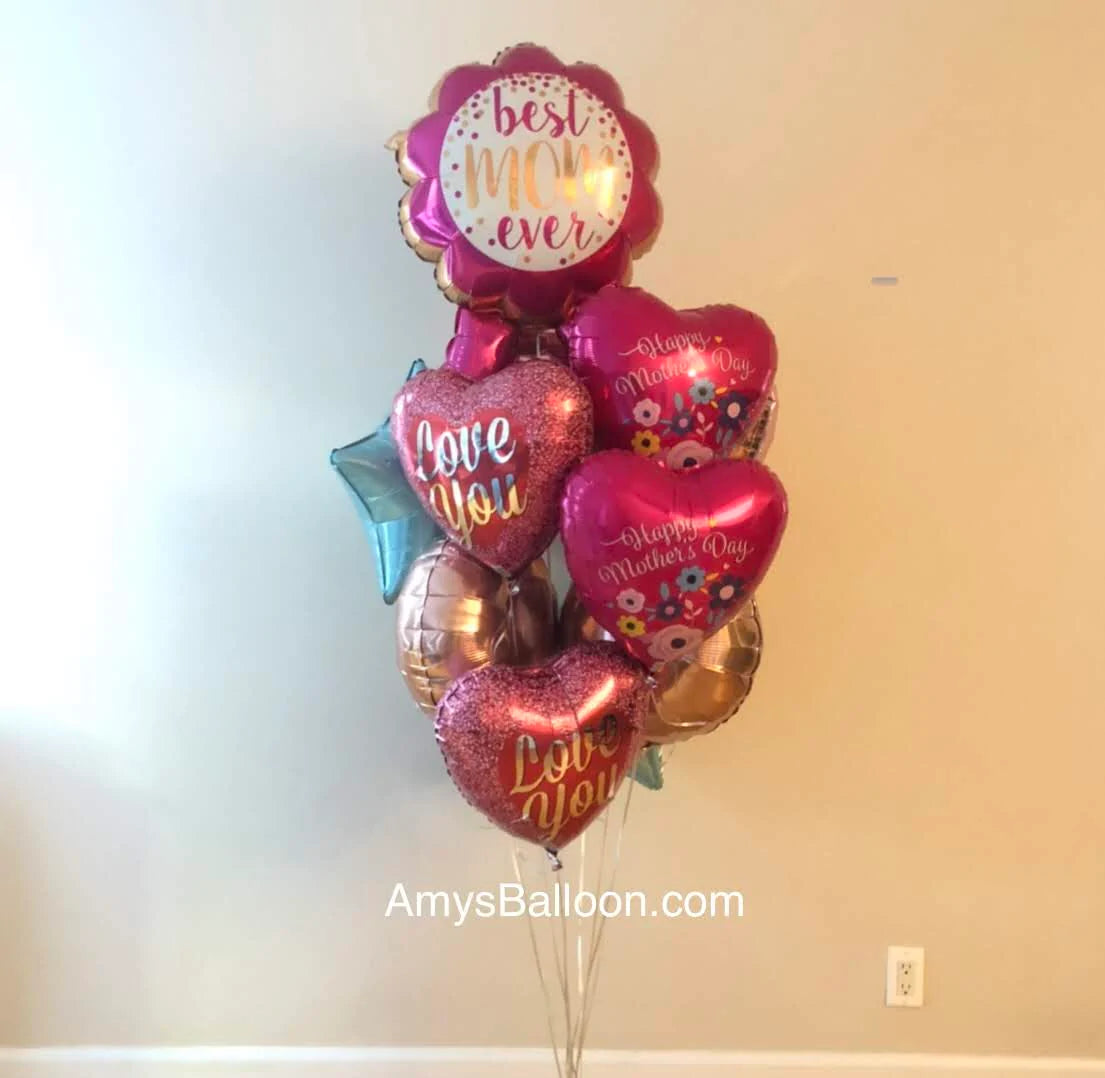 Happy Mother's Day Balloons Bouquet