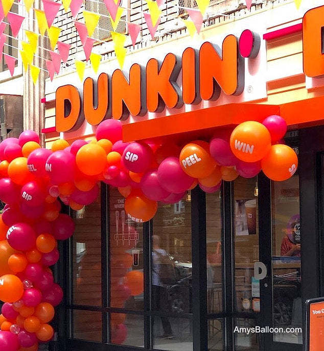 Balloon Garland Outside Storefront L Shaped