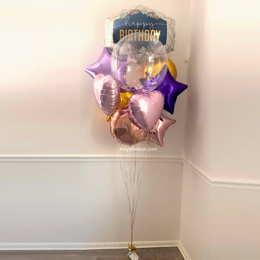 Confetti Balloon Birthday Bouquet
